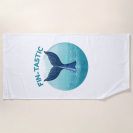ヒレ味のビーチタオル ビーチタオル