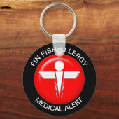 ヒレ類アレルギー キーホルダー (正面)