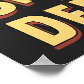 ヒロイックアリゲーター漫画スタイルバイユーディフェンダー ポスター (角)