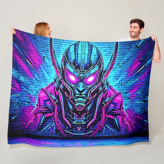 ヒロイックサイバーパンクヴィーベ フリースブランケット (インサイチュ)