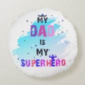 ヒロイックパパビーブコットン ラウンドクッション (裏面)