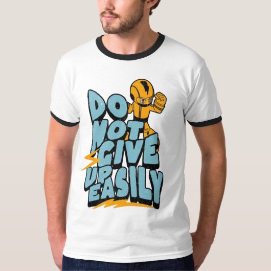 ヒロイック決定ティー感動的- Superhero Tシャツ (正面)