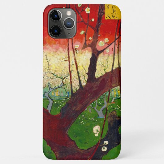 ヒロシゲの桜の木を模したゴッホの作品 Case-Mate iPhoneケース (裏面)