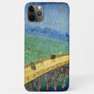 ヒロシゲの「雨の橋」後のゴッホ iPhone 11 PRO MAXケース