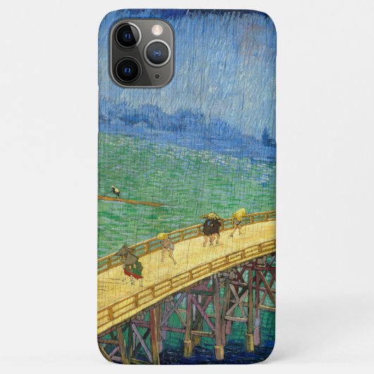 ヒロシゲの「雨の橋」後のゴッホ Case-Mate iPhoneケース (裏面)