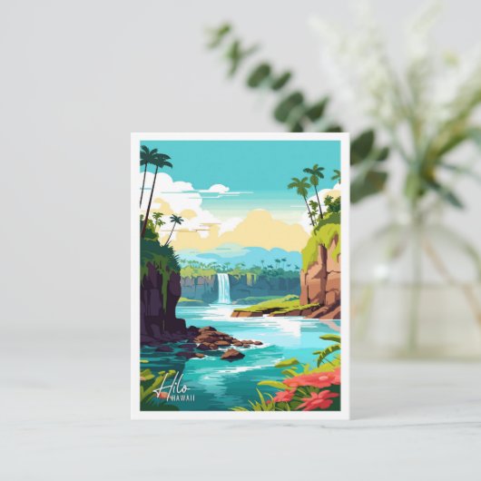 ヒロハワイアートヴィンテージ名物トラベルプレイス ポストカード (スタンド正面)