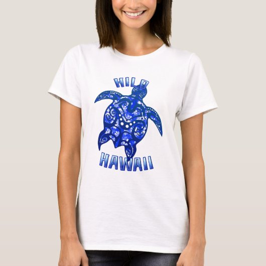 ヒロハワイバケーショントライバルカメ Tシャツ (正面)