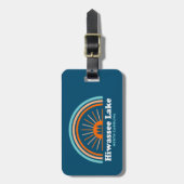 ヒワシーレイクノースカロライナ虹 ラゲッジタグ (正面縦)