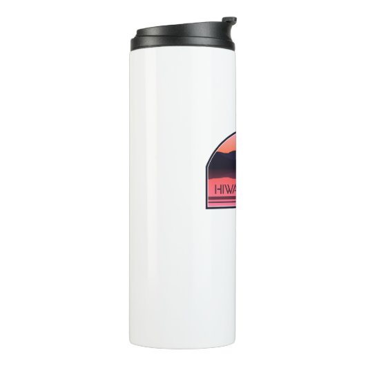 ヒワシーレイクノースカロライナ赤い日の出 タンブラー (回転左)