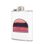 ヒワシーレイクノースカロライナ赤い日の出 フラスク (左)