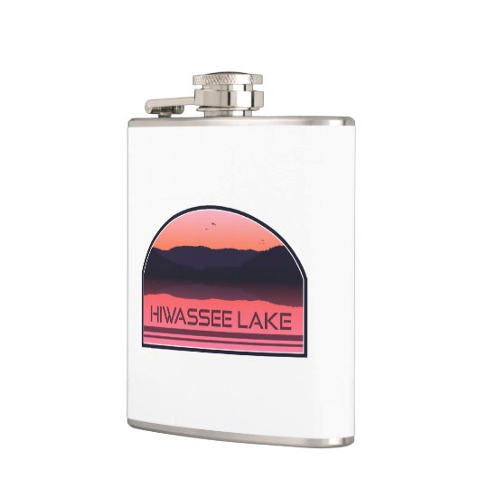 ヒワシーレイクノースカロライナ赤い日の出 フラスク (左)