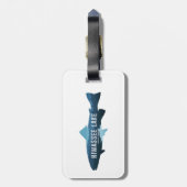 ヒワシー湖ノースカロライナ魚 ラゲッジタグ (裏面縦)