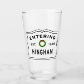 ヒンガム・クリスマスビールグラス タンブラーグラス (正面)