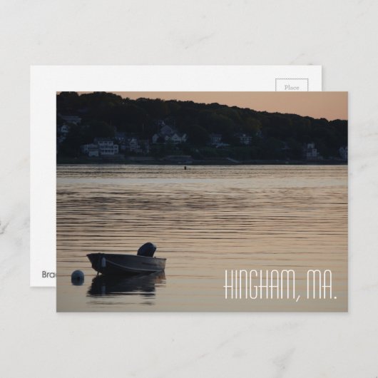 ヒンガム・マサチューセッツ州のはがき ポストカード (正面/裏面)