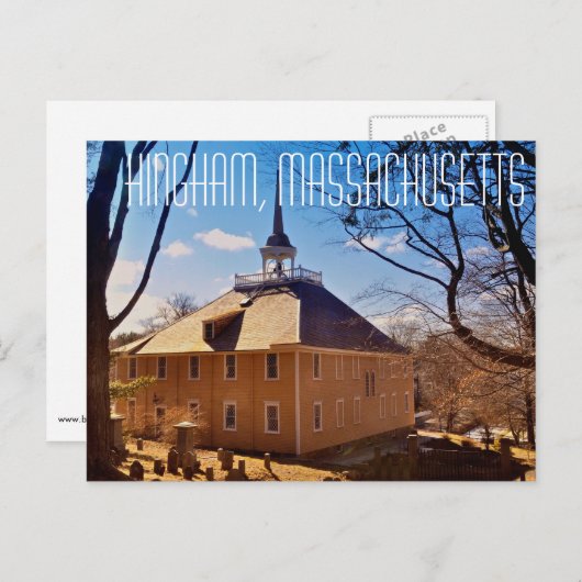 ヒンガム・マサチューセッツ州旧船教会のポストカード ポストカード (正面/裏面)