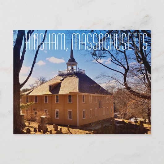 ヒンガム・マサチューセッツ州旧船教会のポストカード ポストカード (正面)