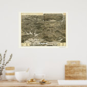 ヒンガム, MAパノラママップ – 1885 ポスター (キッチン)