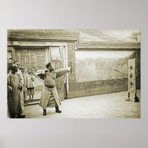 ヒンギャ市中国1904年写真アーチェリーヒンギャ ポスター