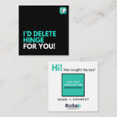 ヒンジを削除 スクエア名刺 (正面/裏面)