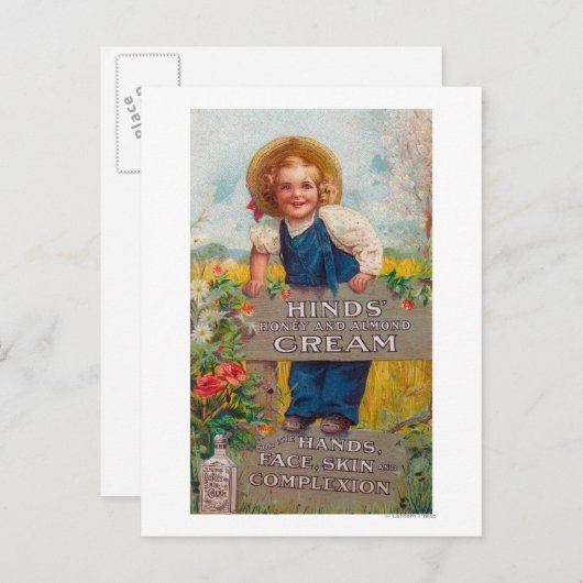 ヒンズーとアーモンドクリームローション ポストカード (正面/裏面)