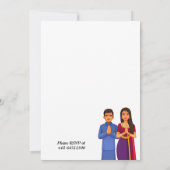 ヒンズーハウスウォーミンググリハプラヴェシュミニマル 招待状 (裏面)