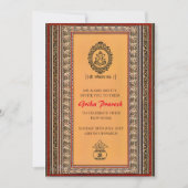 ヒンズーハウスウォーミンググリハプラヴェシュ招待状 招待状 (正面)