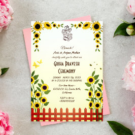 ヒンズーハウスウォーミンググリハプラヴェシュ 招待状