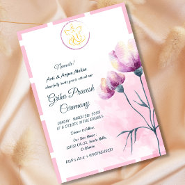 ヒンズーハウスウォーミンググリハプラヴェシュ 招待状