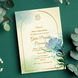 ヒンズーハウスウォーミンググリハプラヴェシュ 招待状