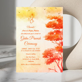 ヒンズーハウスウォーミンググリハプラヴェシュ 招待状