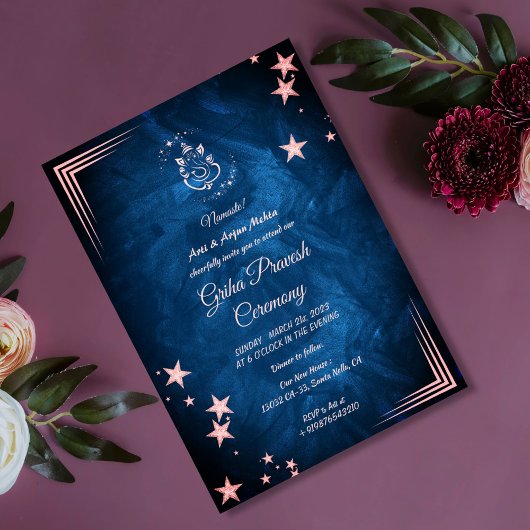 ヒンズーハウスウォーミンググリハプラヴェシュ 招待状