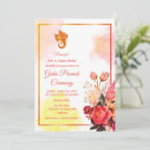 ヒンズーハウスウォーミンググリハプラヴェシュ 招待状 (スタンド正面)