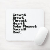 ヒンズー教とヒンドゥー教の七つのチャクラ マウスパッド (マウス)