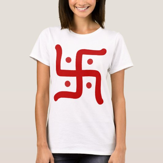 ヒンズー教のかぎ十字 Tシャツ (正面)