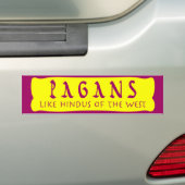 ヒンズー教のような異教徒 バンパーステッカー (車上)