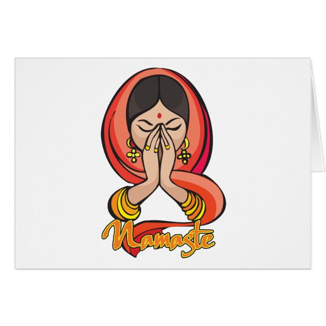 ヒンズー教のナマステ (正面横)