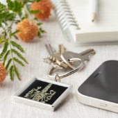 ヒンズー教の女神Kaliの姿 キーホルダー (側面)