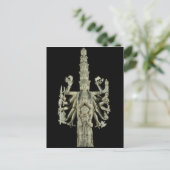 ヒンズー教の女神Kaliの姿 ポストカード (スタンド正面)