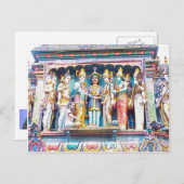 ヒンズー教の寺院の装飾、ヒンズー教の生活 ポストカード (正面/裏面)