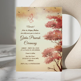 ヒンズー教の新築祝い グリハプラヴェーシュ 招待状