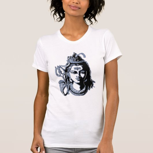 ヒンズー教の神マハーデフシヴァ恵みTシャツデザイン Tシャツ (正面)