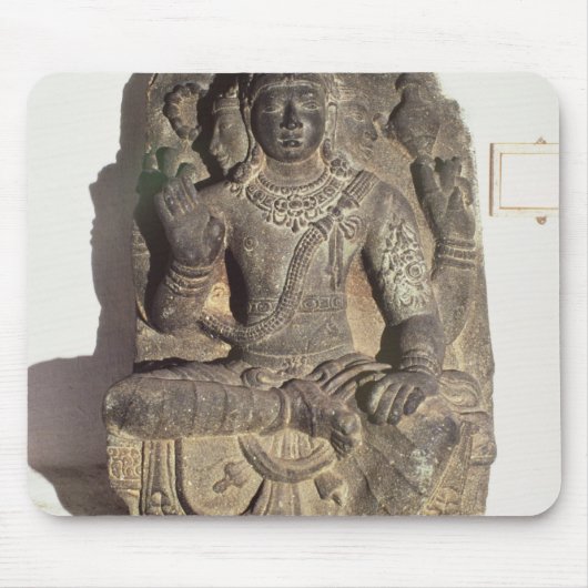 ヒンズー教の神Brahmaの彫像 マウスパッド (正面)