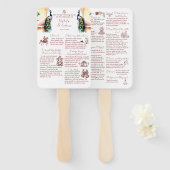 ヒンズー教の結婚式の儀式 ペアック ジェイポール宮殿 ハンドファン (正面&裏面)