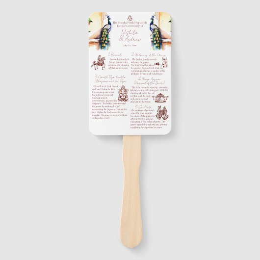 ヒンズー教の結婚式の儀式 ペアック ジェイポール宮殿 ハンドファン (正面)