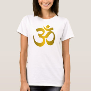 ヒンズー教の"Om"のワイシャツ Tシャツ