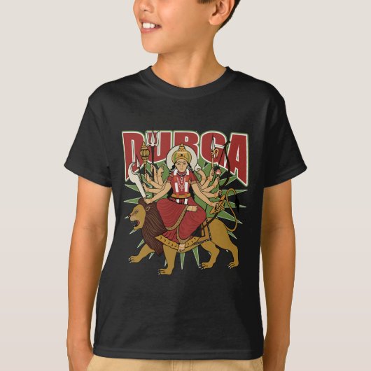 ヒンズー教のDurga Tシャツ (正面)