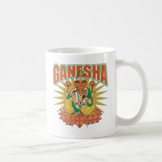 ヒンズー教のGanesha コーヒーマグカップ (右)