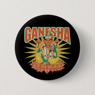 ヒンズー教のGanesha 缶バッジ