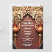 ヒンズー教インディアンゾウ王室のブライダルシャワー 招待状 (正面)
