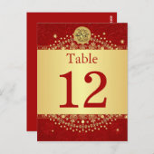 ヒンズー教ゲネシュレッド、金ゴールドテーブル番号ポストカード ポストカード (正面/裏面)